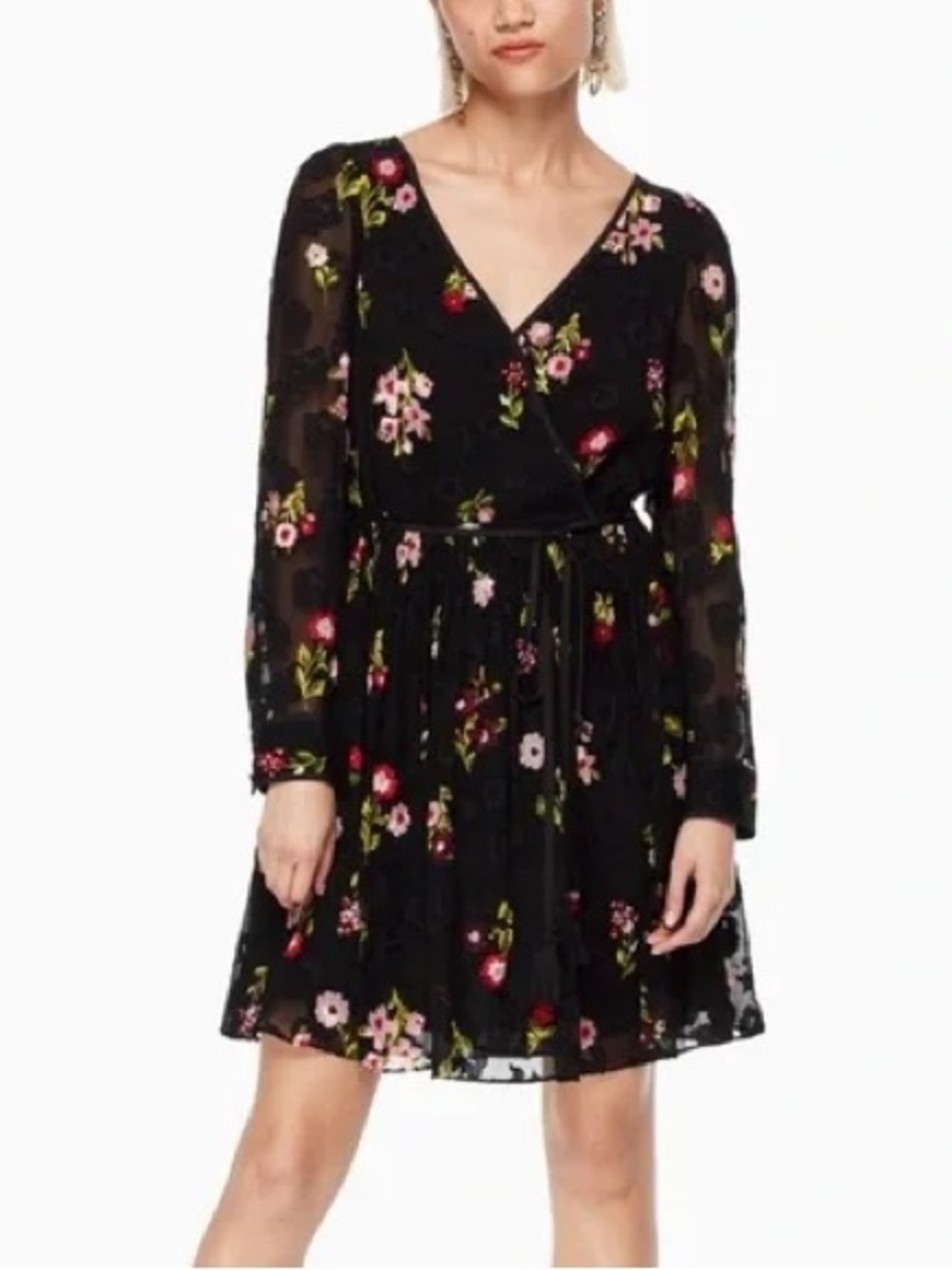 Like-New Kate Spade In Bloom Chiffon Dress Size 6